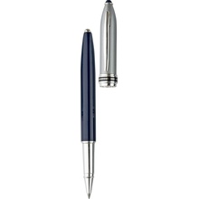 Ручка роллер 'Неаполь' синяя с серебристым  колпачком Увеличить...