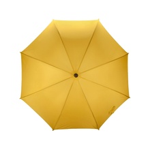 Зонт-трость полуавтоматический с деревянной ручкой, желтый Увеличить...