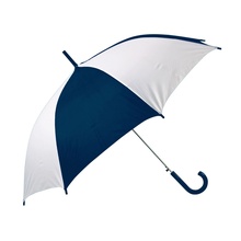 Зонт-трость полуавтоматический, белый с синим Увеличить...