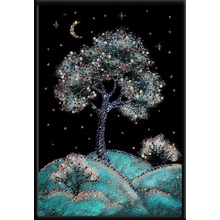 Картина с кристаллами Swarovski 'Зимняя вишня'
