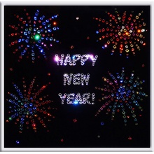 Картина с кристаллами Swarovski 'Happy new year' Увеличить...