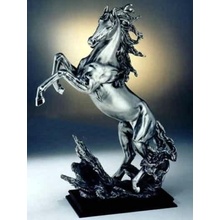 Скульптура 'Конь на дыбах «Гранд», посеребрение матовое Увеличить...