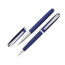 Набор 'Дали': ручка шариковая, ручка роллер в футляре, синий Увеличить...