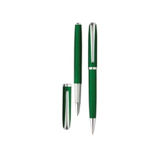 Набор 'Дали': ручка шариковая, ручка роллер в футляре, зеленый Увеличить...