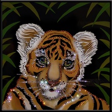 Картина с кристаллами Swarovski 'В джунглях' Увеличить...
