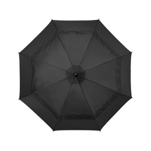 Зонт-трость Slazenger с двойным куполом и конструкцией повышенной прочности, черный Увеличить...