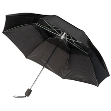 Зонт складной Slazenger с двойным куполом механический, черный Увеличить...