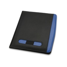 Папка для документов с блокнотом, калькулятором и держателем для ручки, синяя Увеличить...