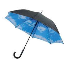 Зонт-трость полуавтоматический с двухслойным куполом «Облака» Увеличить...