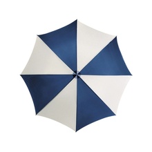 Зонт-трость полуавтоматический, синий/белый Увеличить...